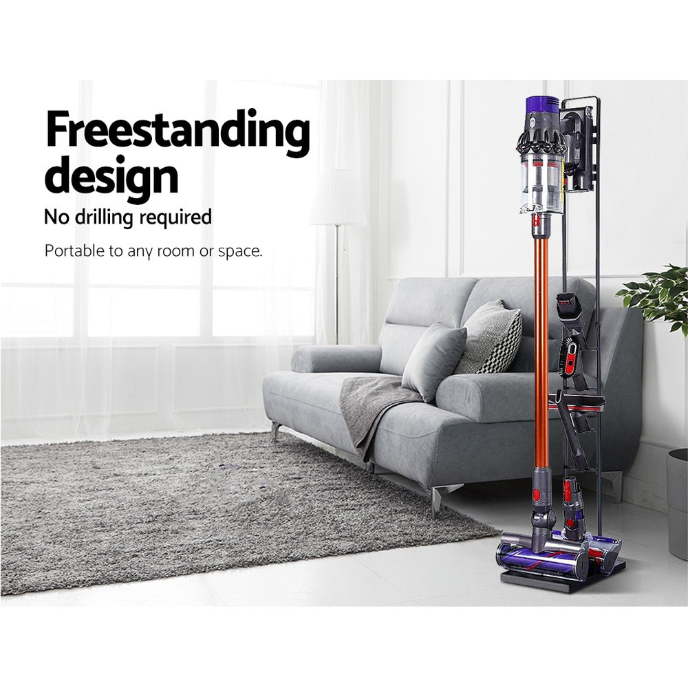 Artiss Freestanding Dyson Vacuum Cleaner Stand for V6 7 8 10 11 Black-3