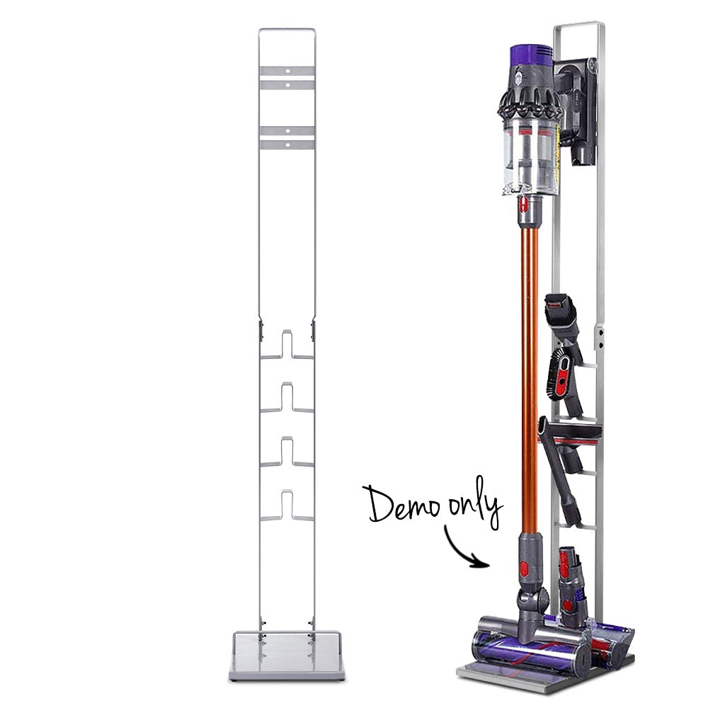 Artiss Freestanding Dyson Vacuum Cleaner Stand for V6 7 8 10 11 Silver-0