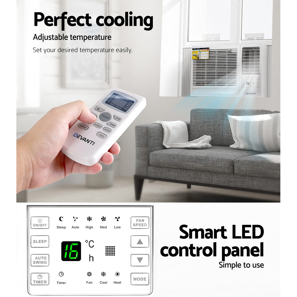 Devanti Window Air Conditioner 2.7kW-4