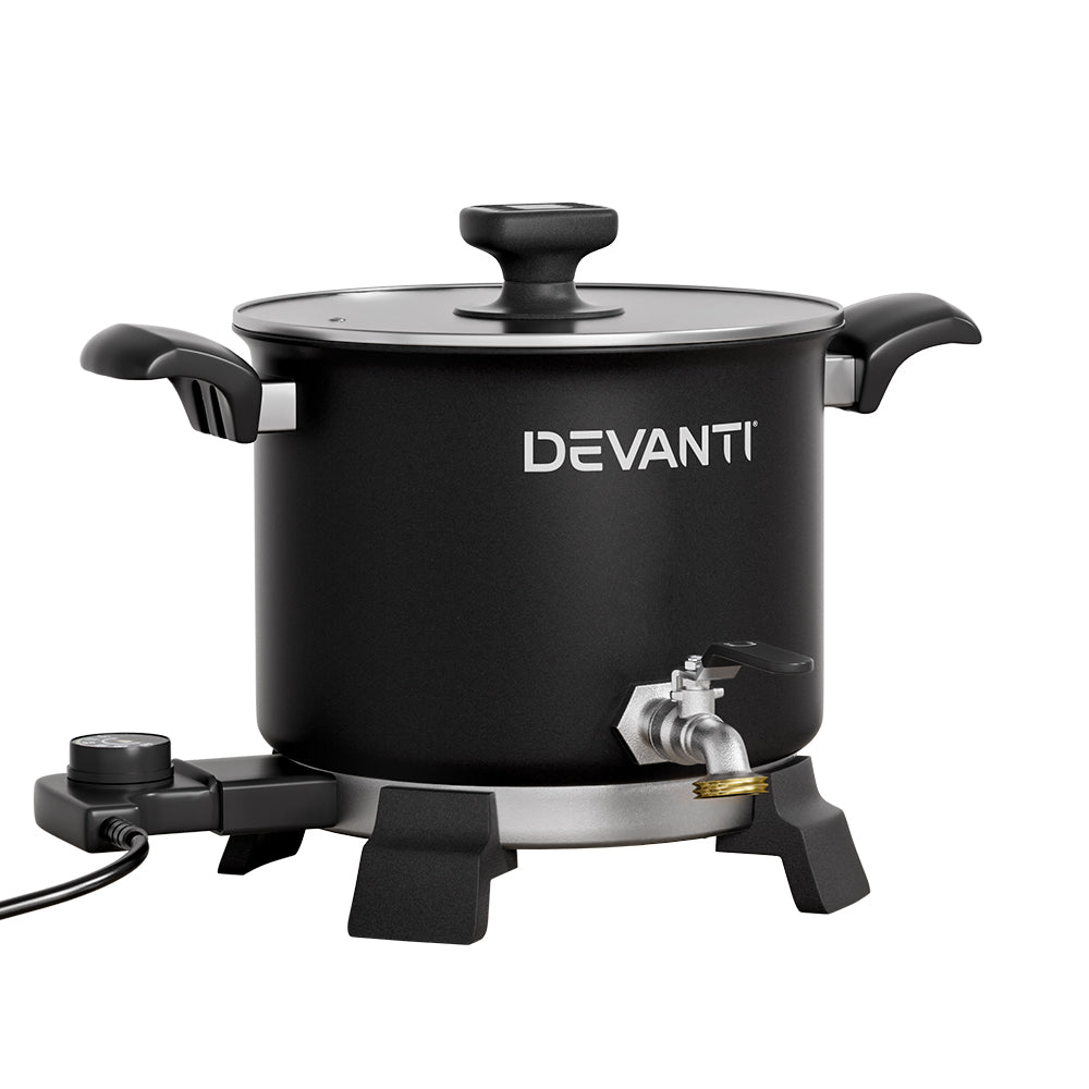 Devanti 5L Wax Melter Candle Making 1200W Melting Pot Furnace Quick Pour Spout Soy Soap-0