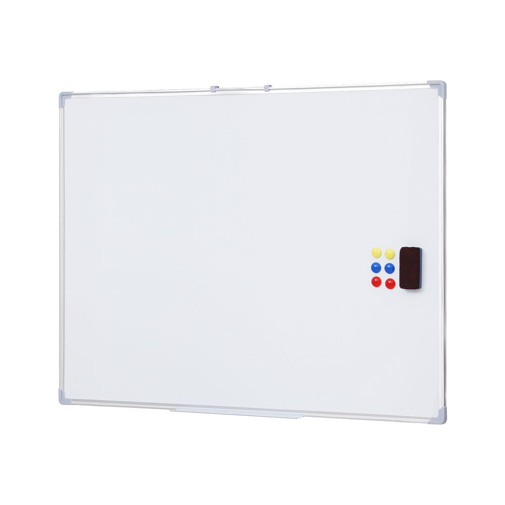 Magnetic Whiteboard 90x120cm Erase Board Marker Eraser Tray Home Office School-0