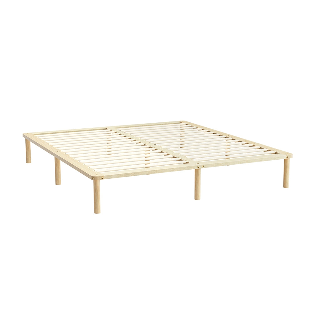 Artiss Bed Frame King Size Wooden Base Mattress Platform Timber Pine AMBA-0