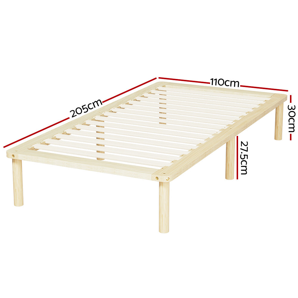 Artiss Bed Frame King Single Size Wooden Base Mattress Platform Timber Pine AMBA-1