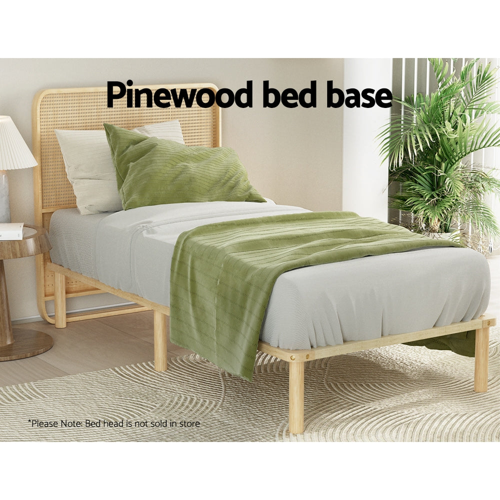 Artiss Bed Frame King Single Size Wooden Base Mattress Platform Timber Pine AMBA-3