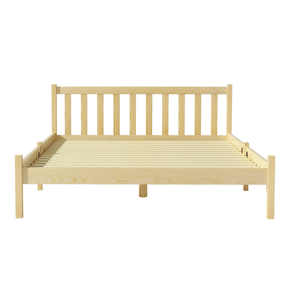 Artiss Bed Frame Double Size Wooden Oak SOFIE-2