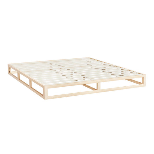 Artiss Bed Frame King Size Wooden Base Mattress Platform Timber Pine KALAM-0