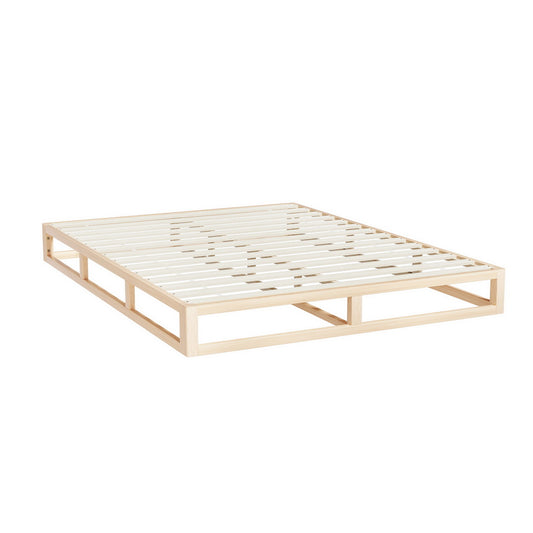 Artiss Bed Frame Queen Size Wooden Base Mattress Platform Timber Pine KALAM-0