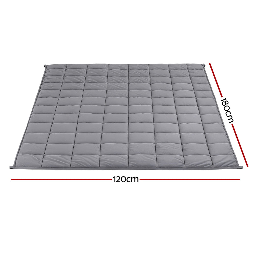 Giselle 5.5KG Weighted Blanket Adults Kid Anti Anxiety Gravity Blankets Sherpa Fleece-1