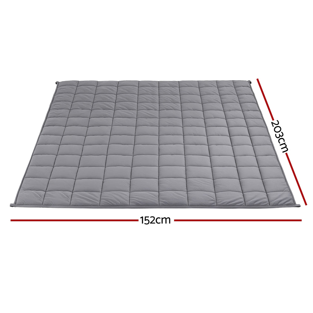 Giselle 9KG Weighted Blanket Adults Kid Anti Anxiety Gravity Blankets Sherpa Fleece-1