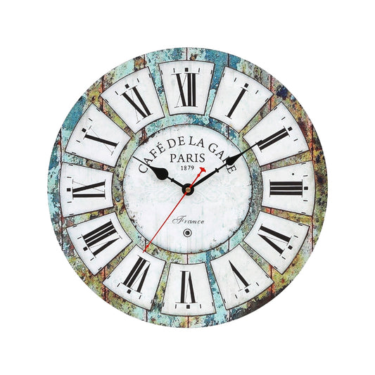 Artiss 40CM Wall Clock Rustic Design-0