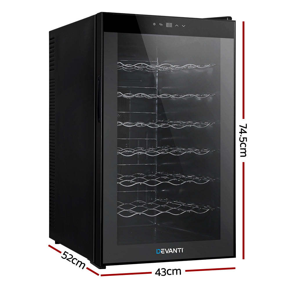 Devanti Wine Fridge Cooler 28 Bottles-1
