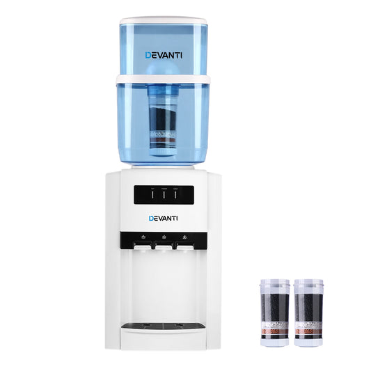 Devanti Water Cooler Dispenser Bench Top 22L w/2 Filter-0