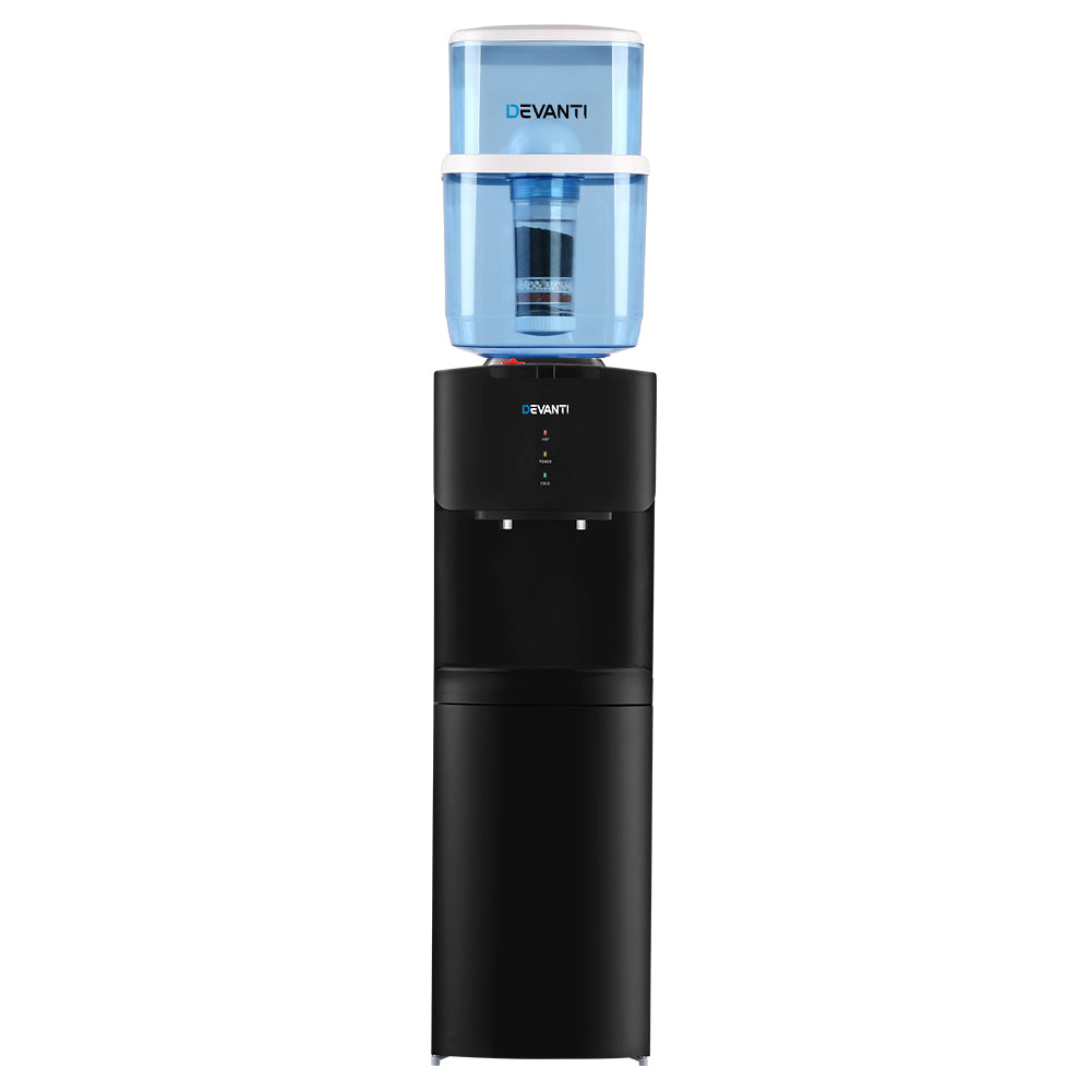 Devanti Water Cooler Dispenser Stand 22L Bottle Black-0