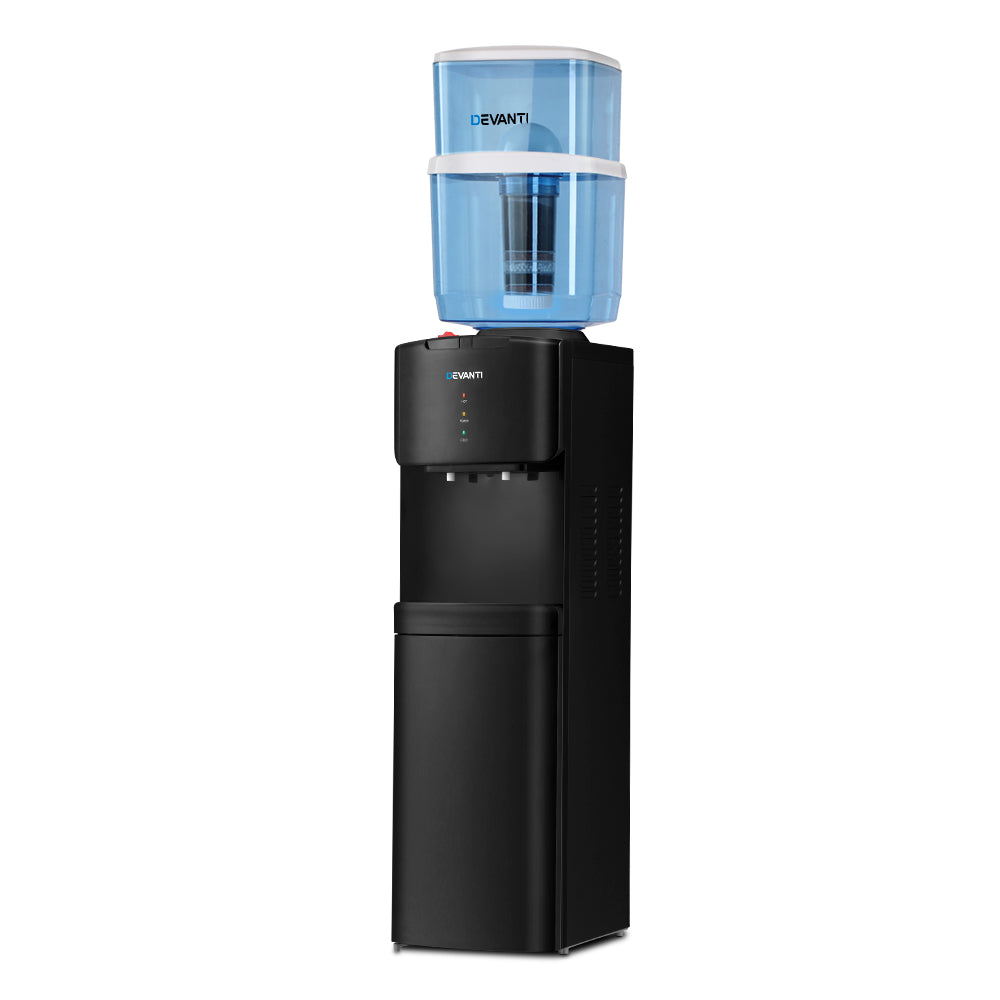 Devanti Water Cooler Dispenser Stand 22L Bottle Black-2