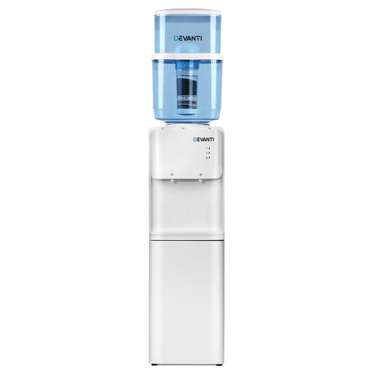 Devanti Water Cooler Dispenser Stand 22L Bottle White-0