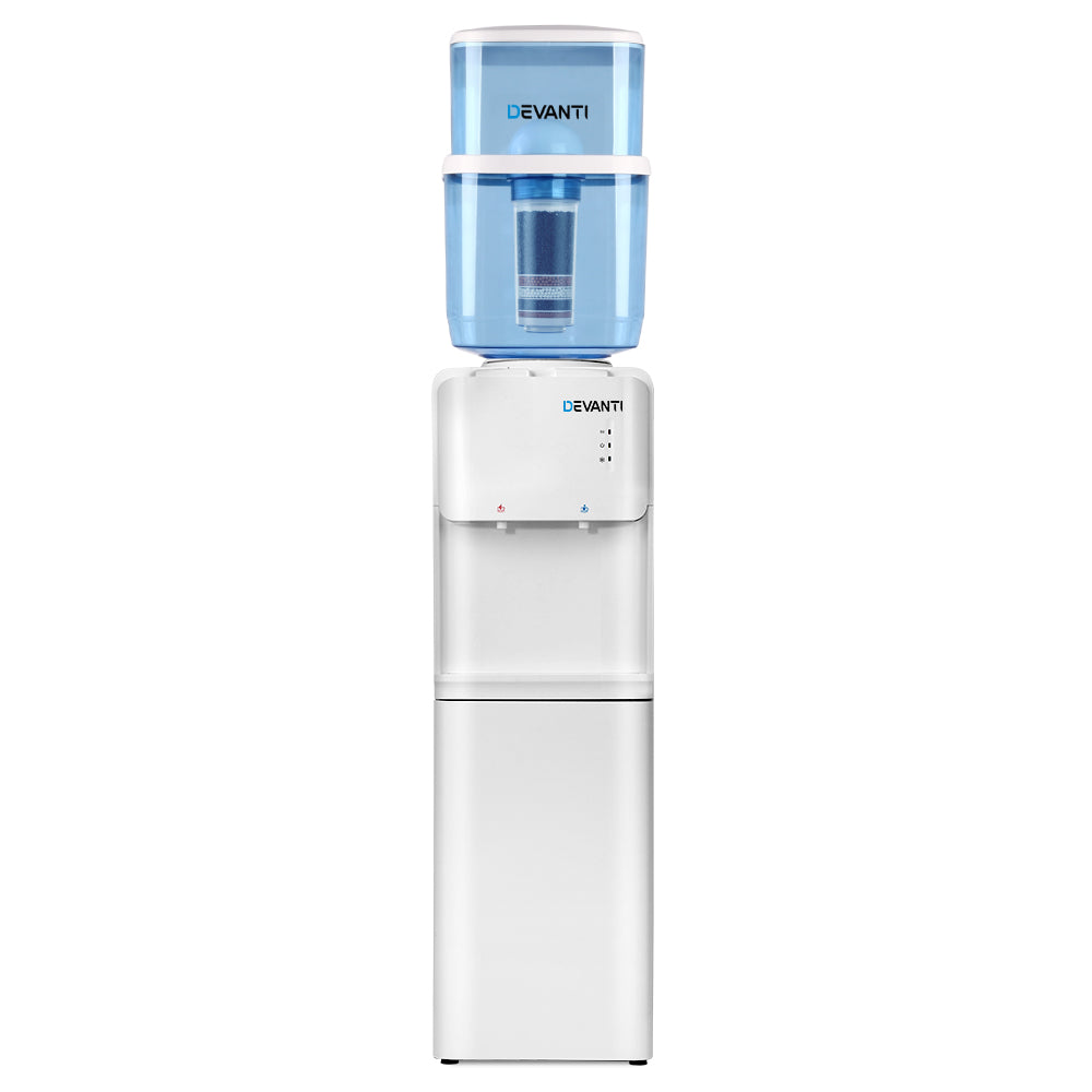 Devanti Water Cooler Dispenser Stand 22L Bottle White-2