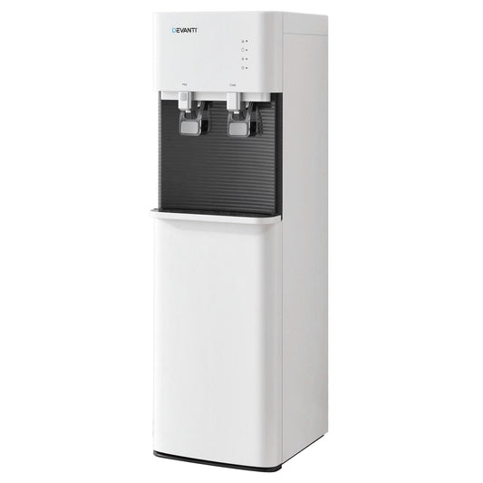 Devanti 2 Taps Water Cooler Dispenser Bottom Loading Dispenser Chiller Filter Purifier