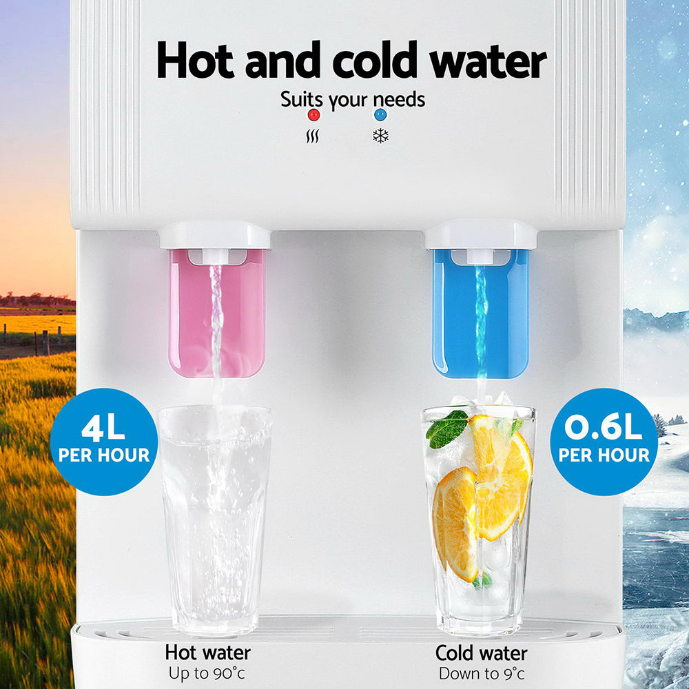 Devanti Water Cooler Dispenser Bench Top White-3