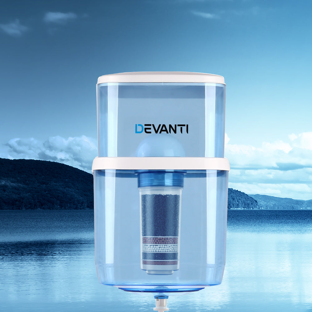Devanti Water Cooler Dispenser 22L Filter Bottle-0
