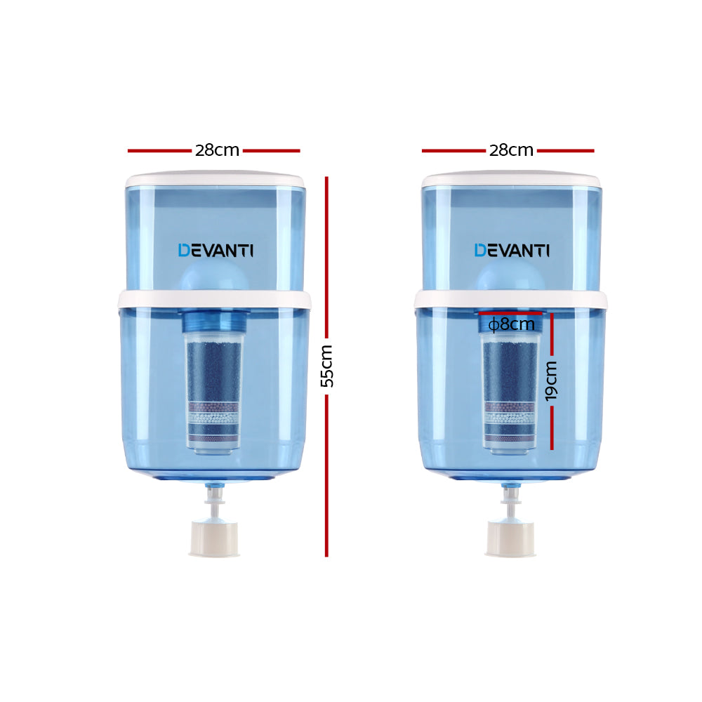 Devanti Water Cooler Dispenser 22L Filter Bottle-1
