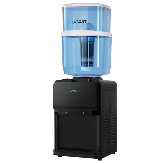 Devanti Water Cooler Dispenser Bench Top 22L Black-0