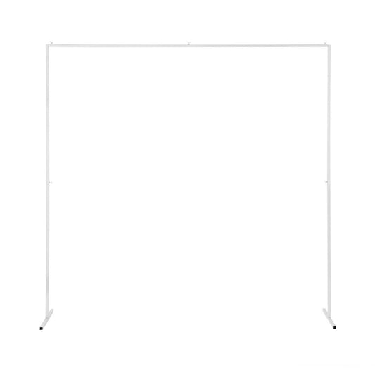2M Backdrop Stand Wedding Background Decoration Party Flower Balloon Display White-0