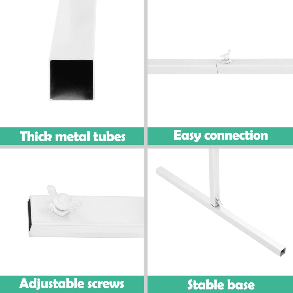 2M Backdrop Stand Wedding Background Decoration Party Flower Balloon Display White-5