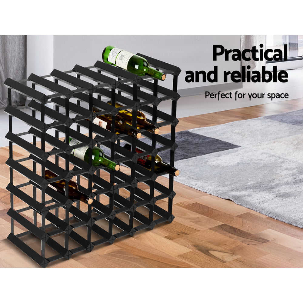 Artiss Wine Rack 42 Bottle Black-2