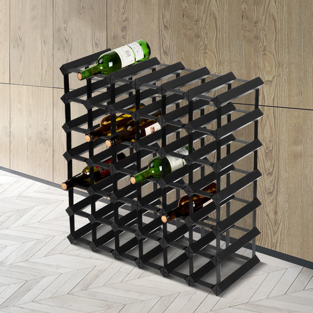 Artiss Wine Rack 42 Bottle Black-6