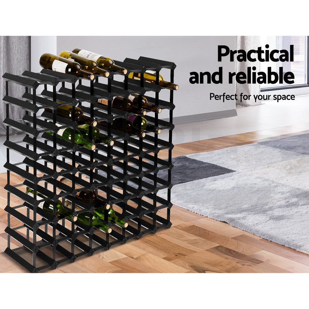 Artiss Wine Rack 72 Bottle Black-2