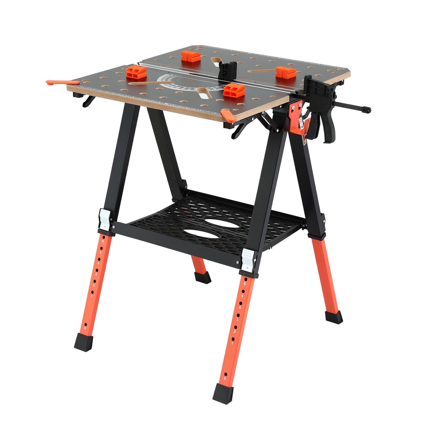 Giantz Portable Folding Work Table 454kg Adjustable Workbench