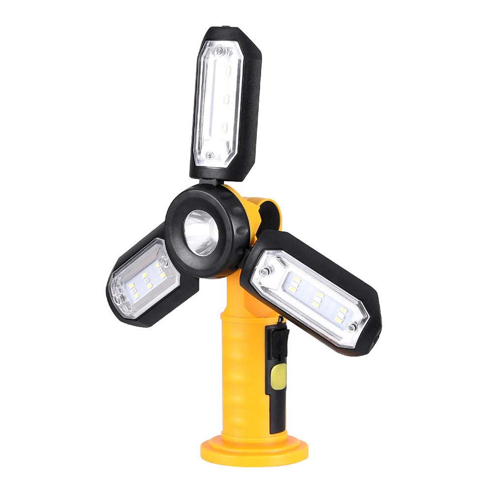 Giantz Work Light Rechargeable USB Cordless LED Lamp Hook Rotation Folding-2