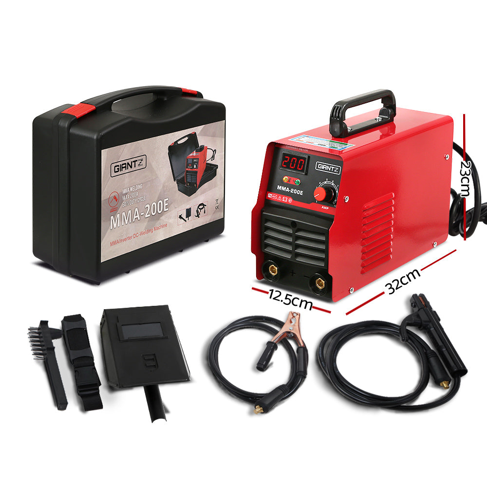 Giantz 200 Amp Inverter Welder MMA ARC DC IGBT Welding Machine Stick Portable-1