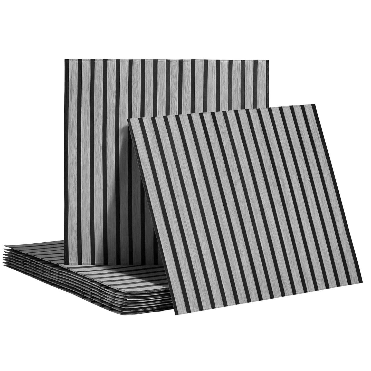 Artiss 10PCS Peel and Stick Wall Panels Tiles 68X68CM Self Adhesive for Home Office Studio Grey