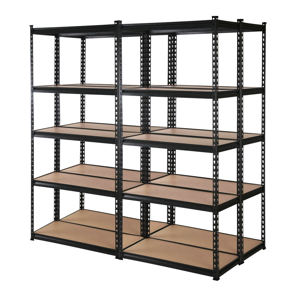 Giantz 4x1.8M Garage Shelving Warehouse Rack Pallet Racking Storage Shelve Black-0