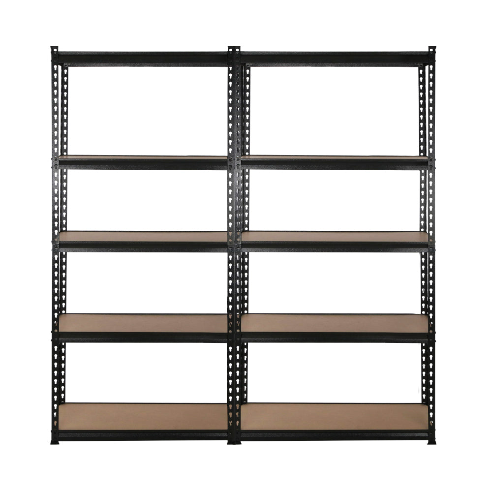 Giantz 4x1.8M Garage Shelving Warehouse Rack Pallet Racking Storage Shelve Black-2