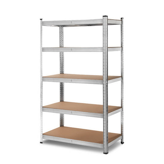 Giantz 1.8M Warehouse Racking Rack Shelving Garage Steel Metal Storage Shelves Silver-0