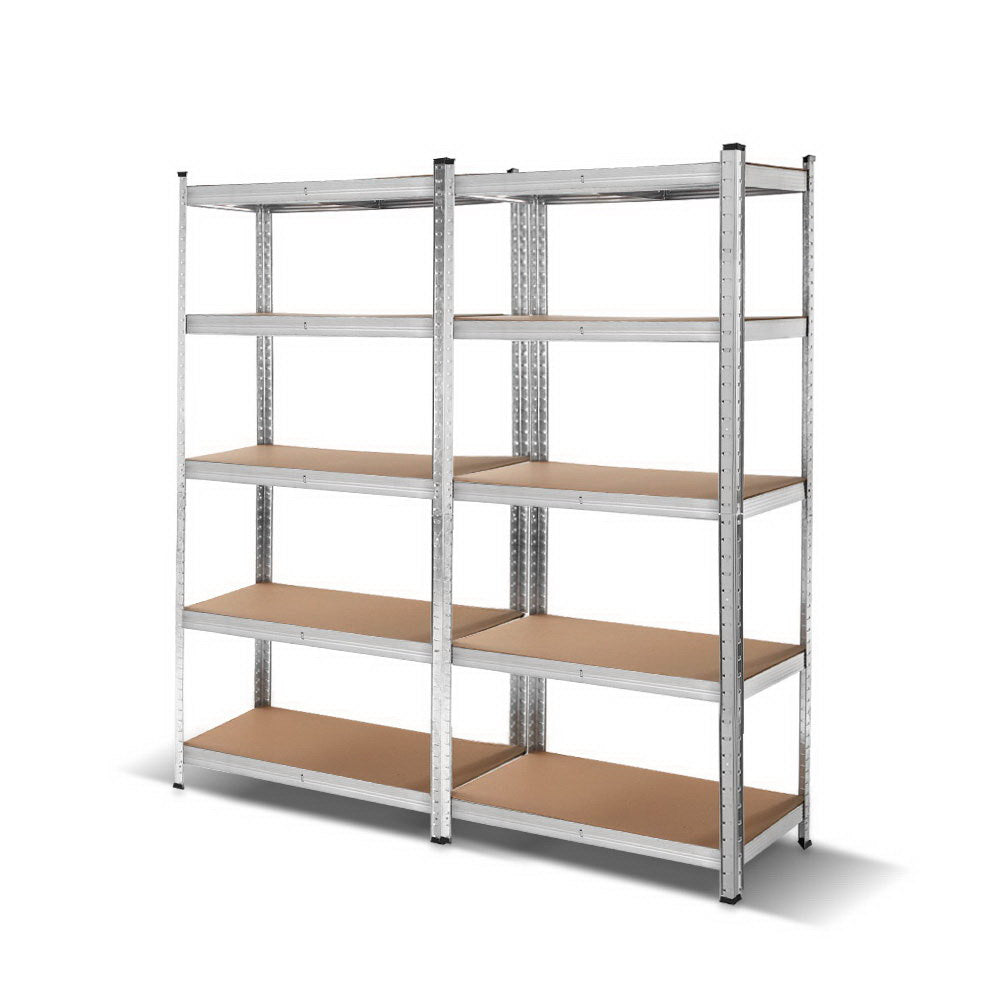 Giantz 2x1.8M Garage Shelving Warehouse Rack Pallet Racking Storage Shelf Silver-0