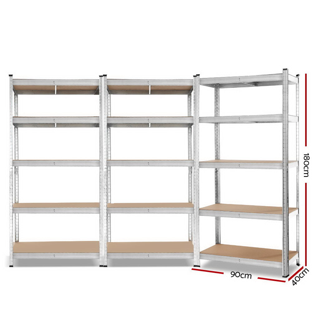 Giants 3x1.8M Warehouse Shelving Rack Racking Garage Metal Storage Shelves-1