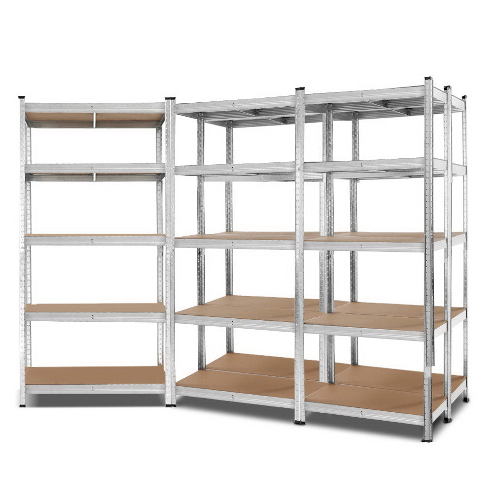 Giantz 5x1.8M Garage Shelving Warehouse Rack Pallet Racking Storage Shelf Silver-0