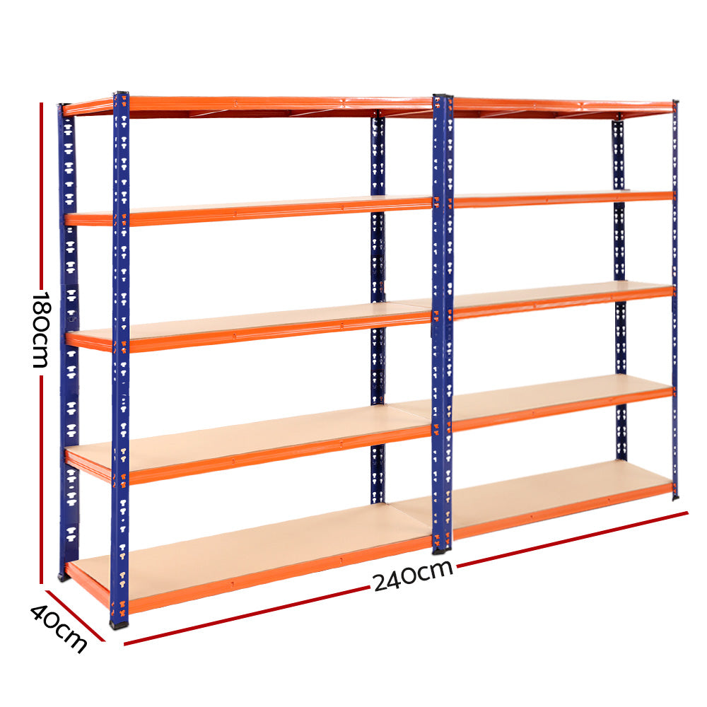 Giantz 2.4Mx1.8M Garage Shelving Warehouse Rack Pallet Racking Storage Blue-1