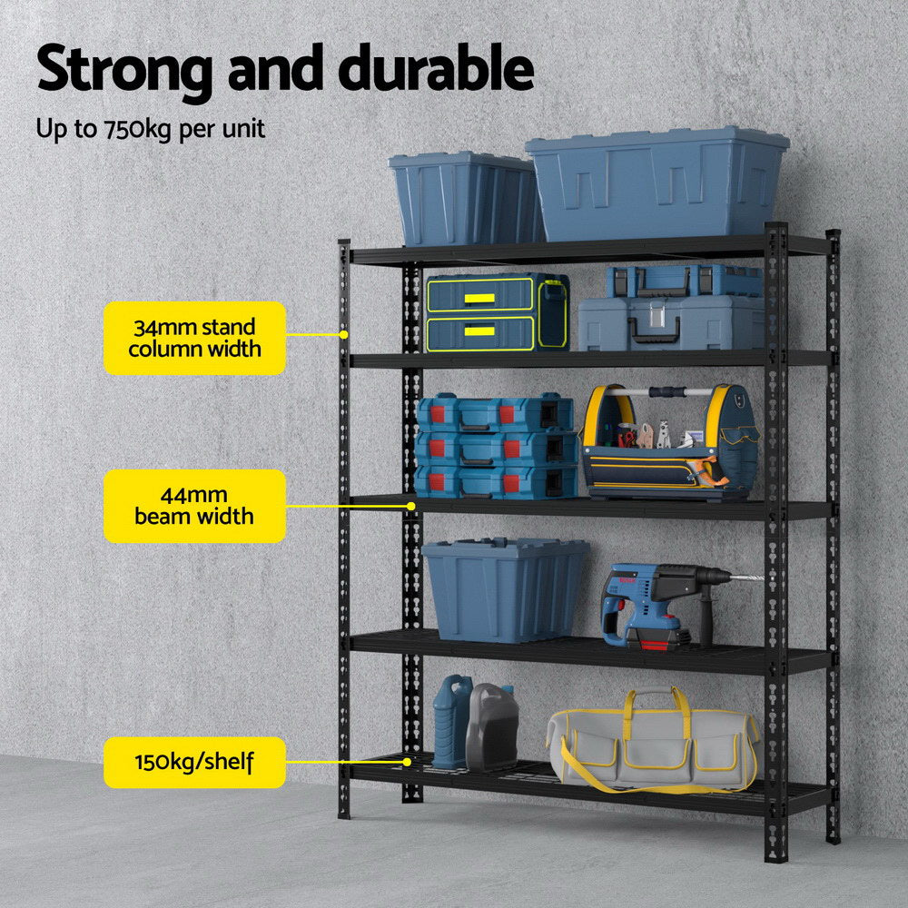 1.8MX1.2M Giantz Garage Shelving Warehouse Rack-3