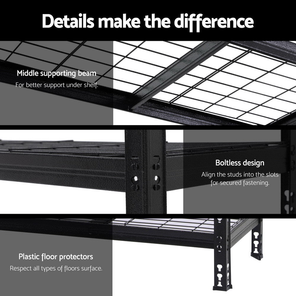 1.8MX1.2M Giantz Garage Shelving Warehouse Rack-5