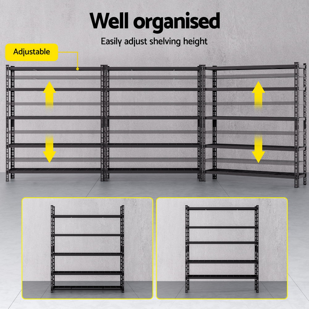 3 x 1.8M Giantz Garage Shelving Warehouse Rack-4