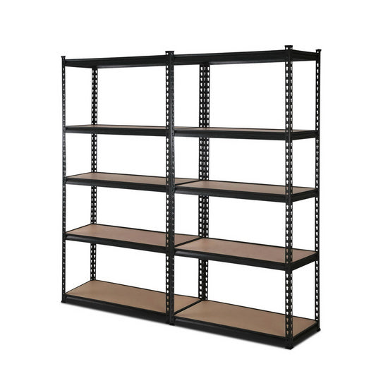 2x1.5M Warehouse Shelving Racking Storage Garage Steel Metal Shelves Rack-0