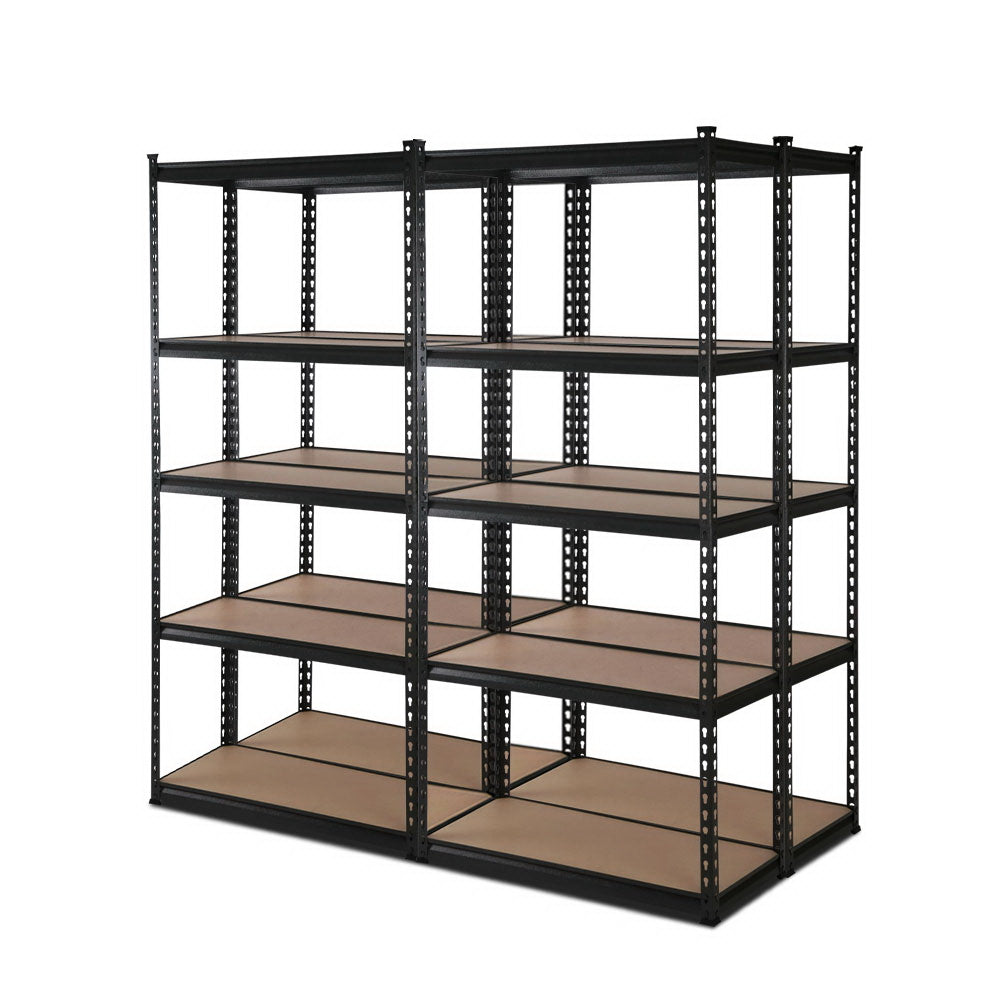 Giantz 4x1.5M Garage Shelving Warehouse Rack Pallet Racking Storage Shelve Black-0