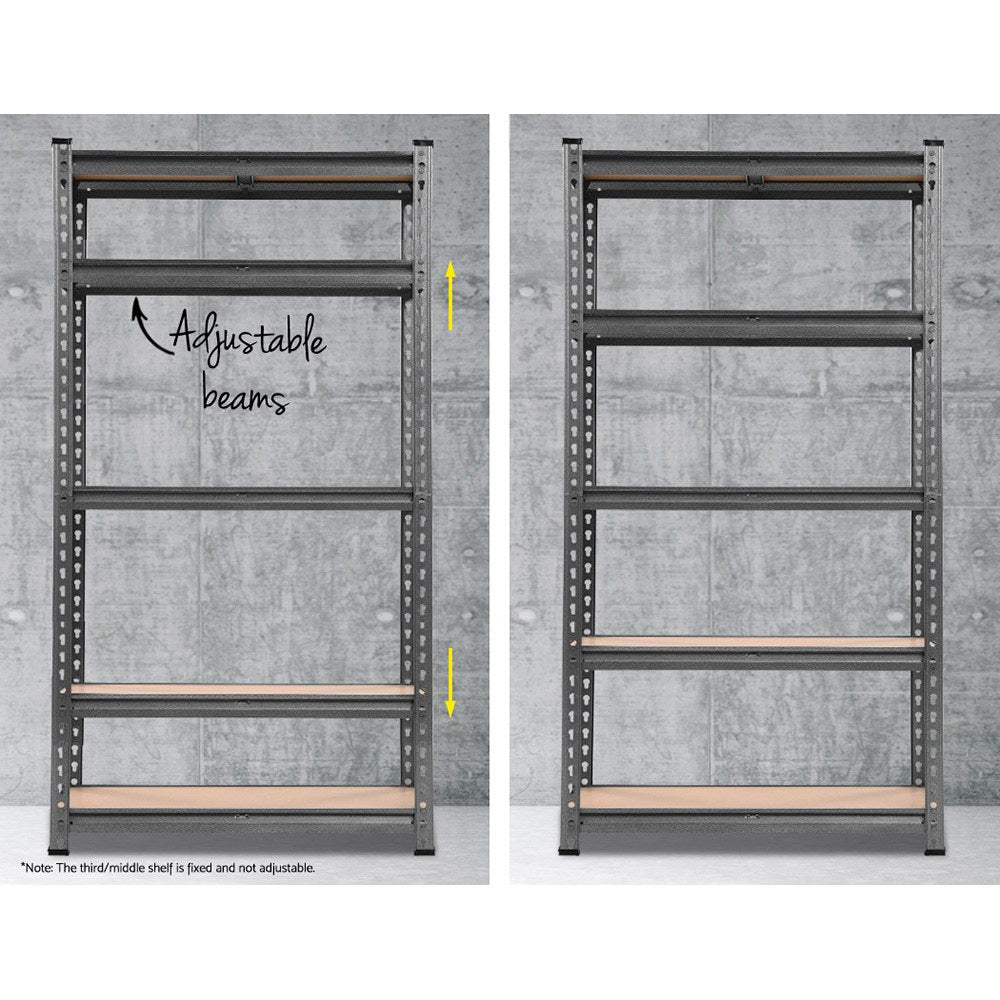 Giantz 2x1.5M Steel Warehouse Racking Rack Shelving Storage Garage – Oz ...