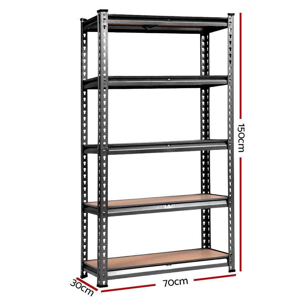 Giantz 3x1.5M Garage Shelving Warehouse Rack Pallet Racking Storage Charcoal-1