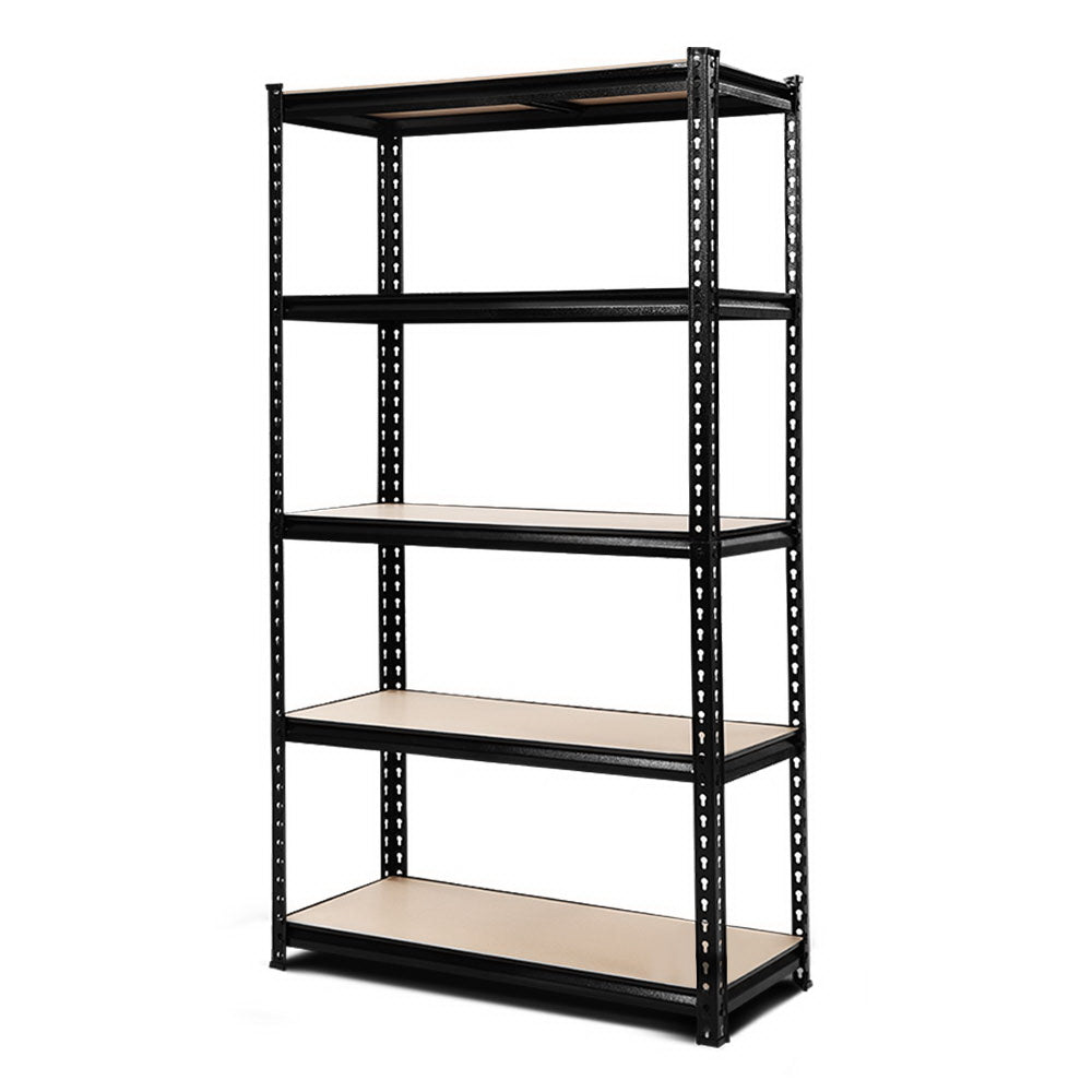 Giantz 1.8M Garage Shelving Warehouse Rack Pallet Racking Storage Shelve Black-0