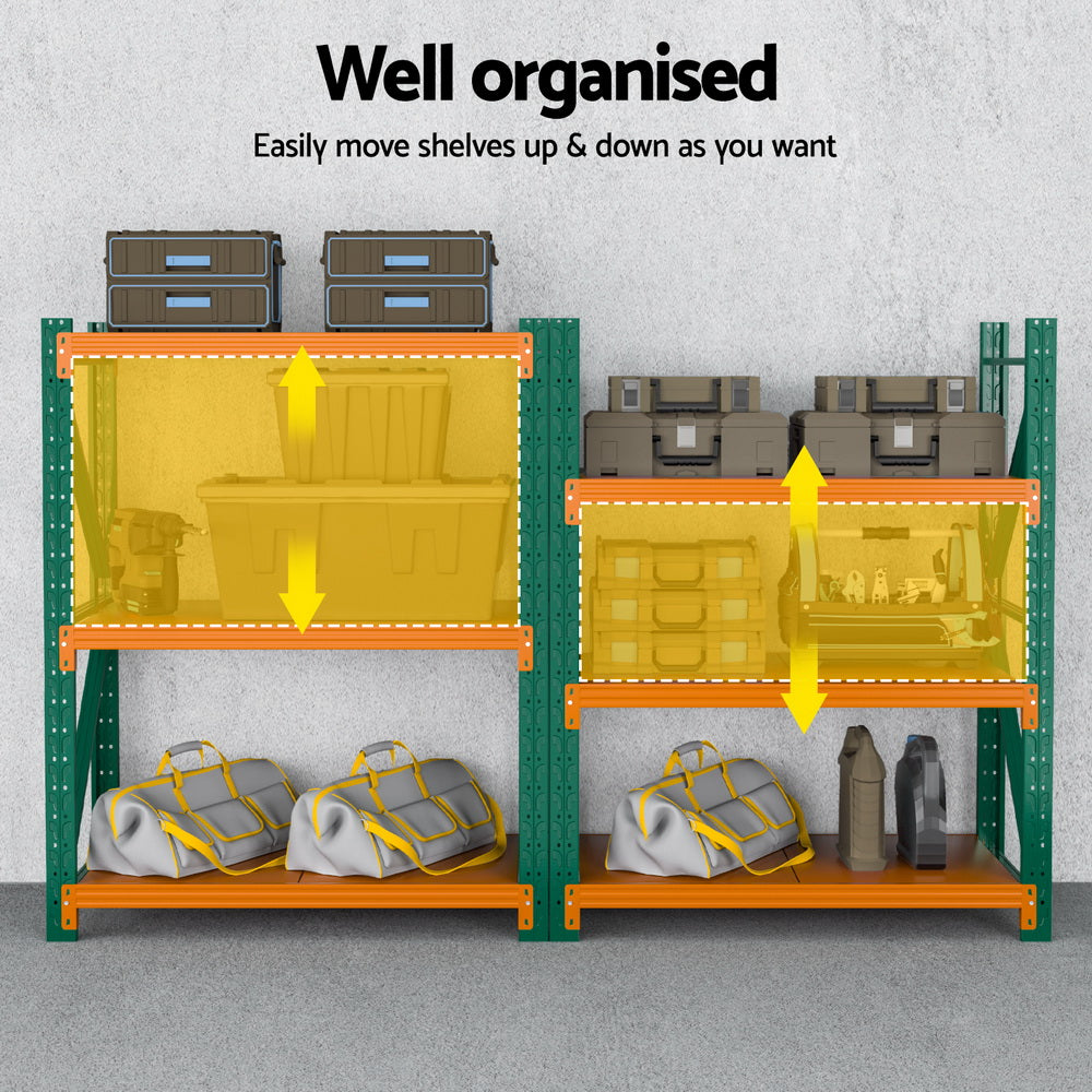 Giantz 1.2Mx1.5M Garage Shelving Warehouse Rack-4